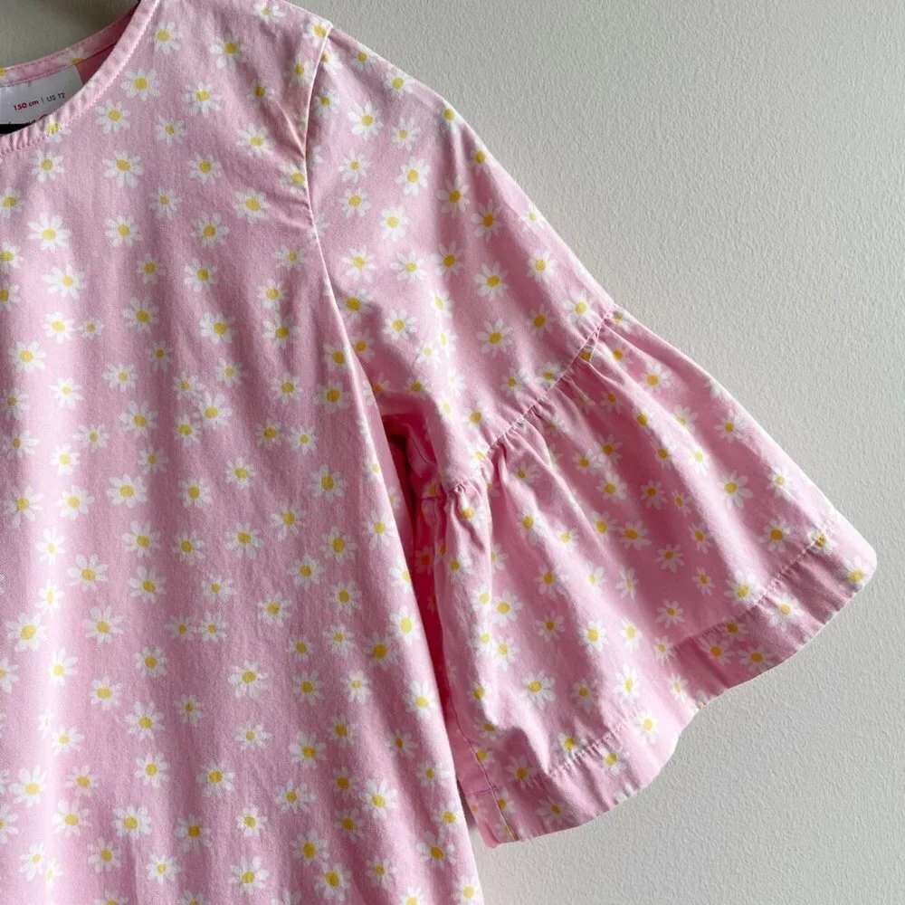 Hanna Andersson Pink Flowers Forever Daisy Dress